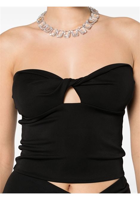Black twist-detail strapless top - women THE ANDAMANE | T150723BTJP073BLK